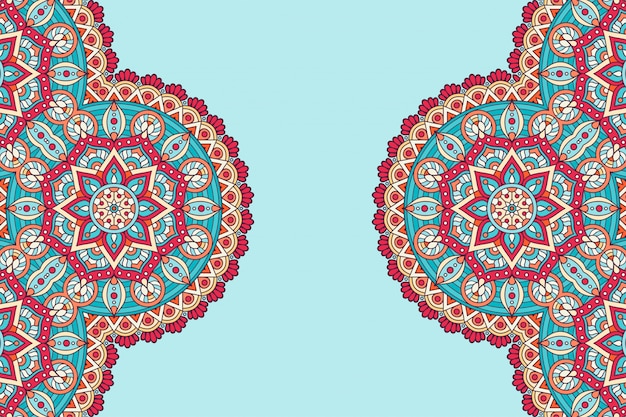 Fondo de diseño de mandala ornamental de lujo en vector de color oro
