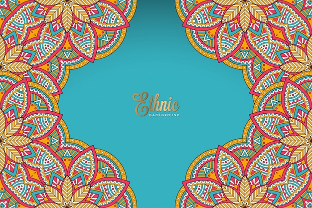 Fondo de diseño de mandala ornamental de lujo en vector de color oro