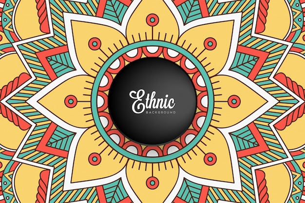 Fondo de diseño de mandala ornamental de lujo en vector de color oro