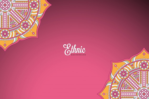 Fondo de diseño de mandala ornamental de lujo en vector de color oro
