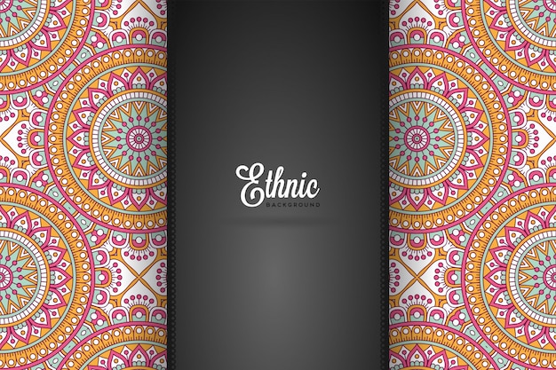 Fondo de diseño de mandala ornamental de lujo en vector de color oro