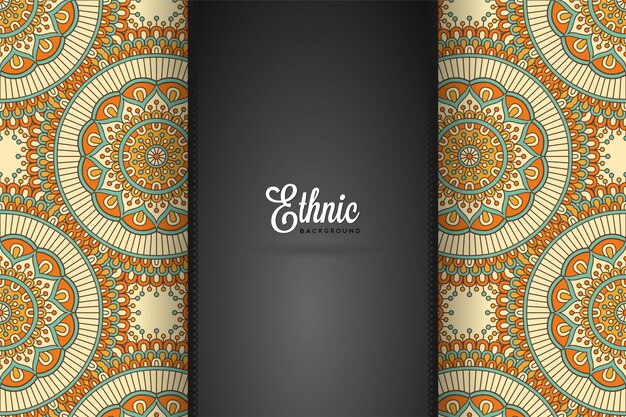 Fondo de diseño de mandala ornamental de lujo en vector de color oro