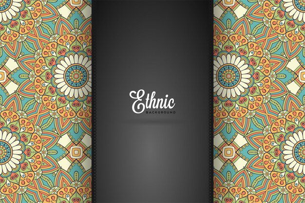 Fondo de diseño de mandala ornamental de lujo en vector de color oro