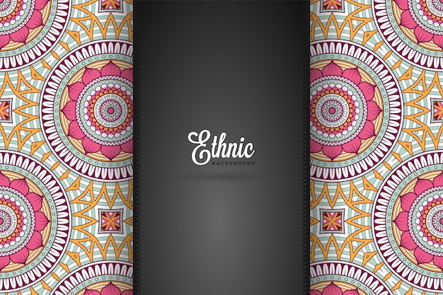 Fondo de diseño de mandala ornamental de lujo en vector de color oro