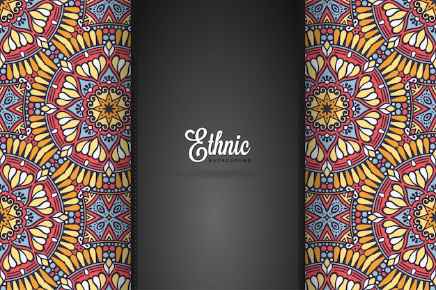 Fondo de diseño de mandala ornamental de lujo en vector de color oro