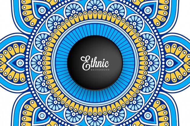 Fondo de diseño de mandala ornamental de lujo en vector de color oro