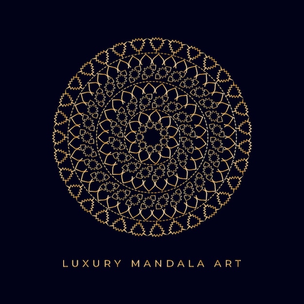 Fondo de diseño de mandala ornamental de lujo vector gratis