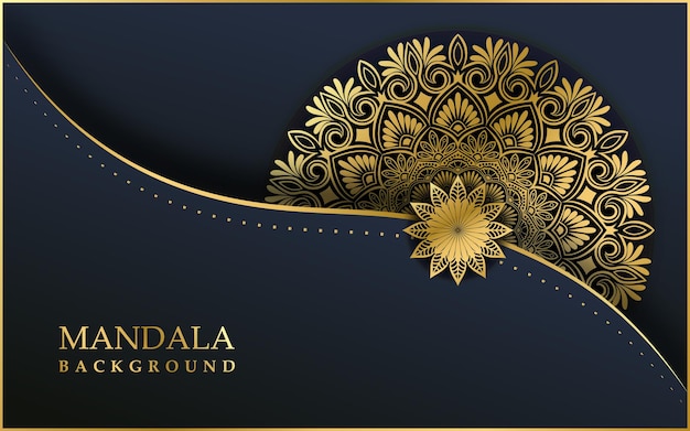 Vector fondo de diseño de mandala ornamental de lujo vector premium