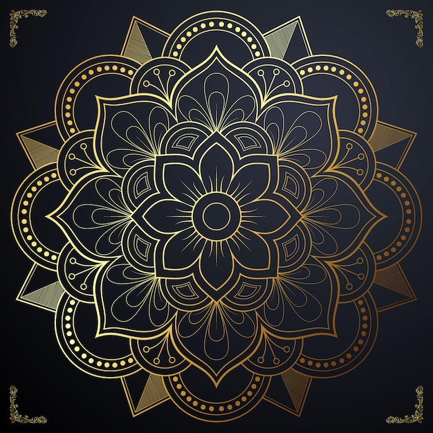 Fondo de diseño de mandala ornamental de lujo de vector