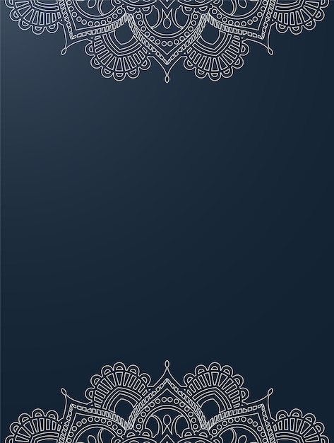 Vector fondo de diseño de mandala ornamental de lujo