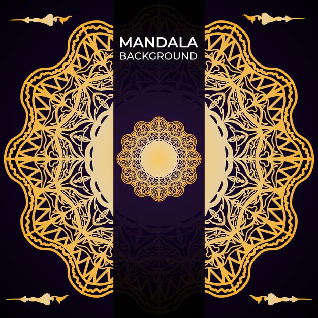 Fondo de diseño de mandala ornamental de lujo