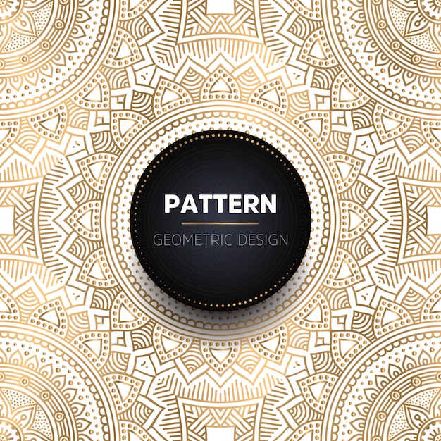 Fondo de diseño de mandala ornamental de lujo