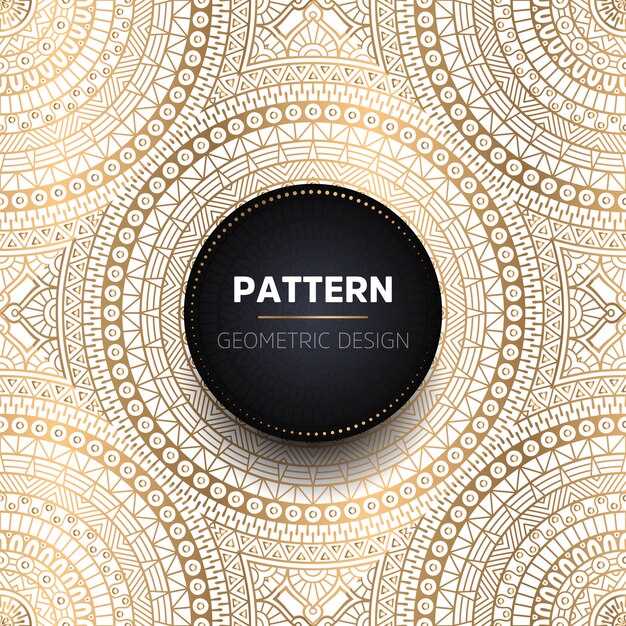 Fondo de diseño de mandala ornamental de lujo