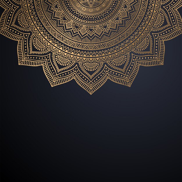 Fondo de diseño de mandala ornamental de lujo