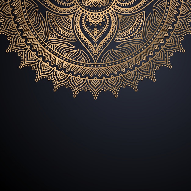 Fondo de diseño de mandala ornamental de lujo