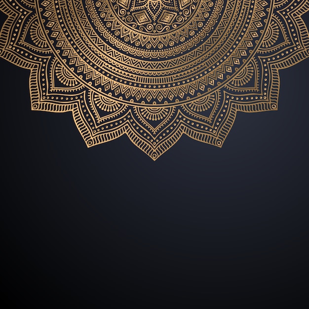 Fondo de diseño de mandala ornamental de lujo