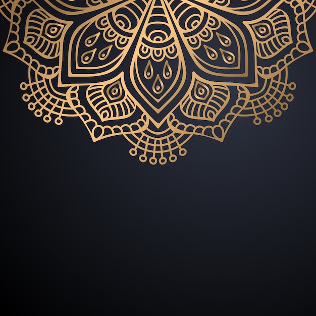 Fondo de diseño de mandala ornamental de lujo