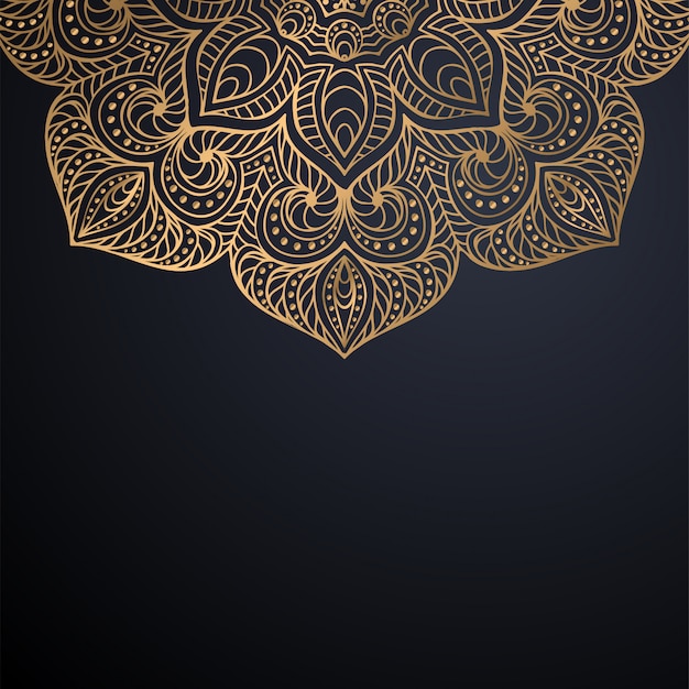 Fondo de diseño de mandala ornamental de lujo