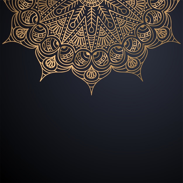 Fondo de diseño de mandala ornamental de lujo