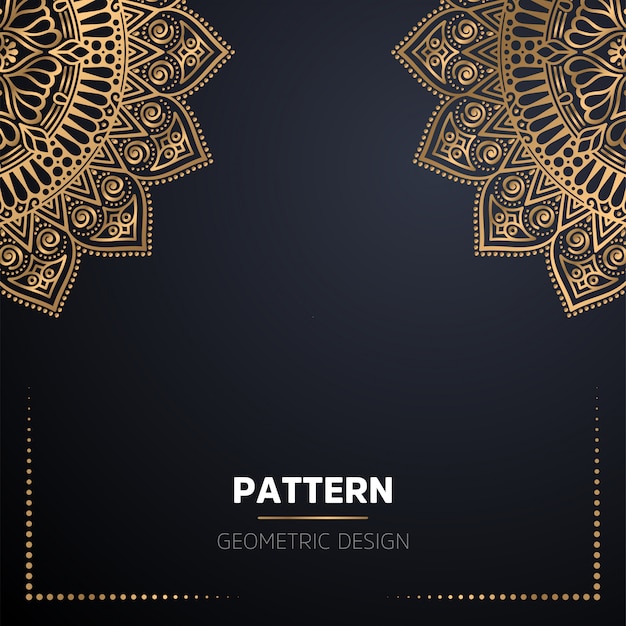 Fondo de diseño de mandala ornamental de lujo