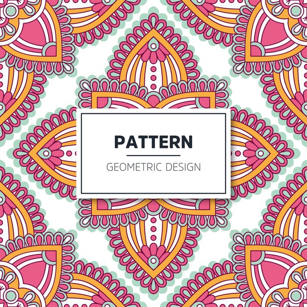 Fondo de diseño de mandala ornamental de lujo