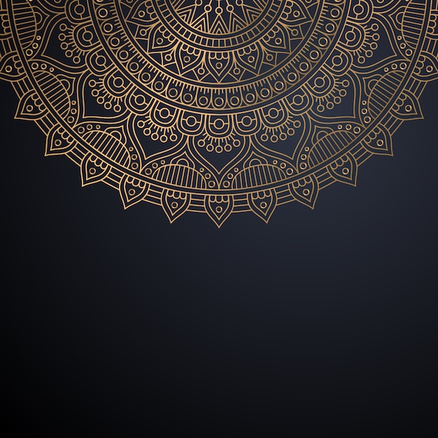 Fondo de diseño de mandala ornamental de lujo