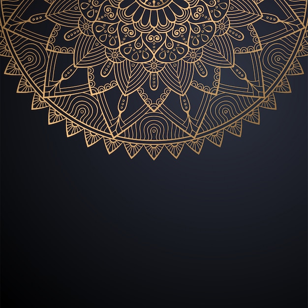 Fondo de diseño de mandala ornamental de lujo