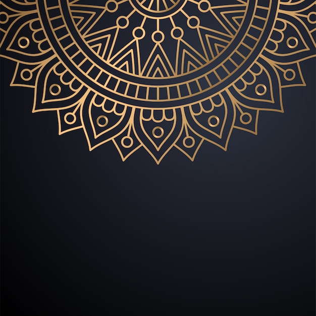 Fondo de diseño de mandala ornamental de lujo