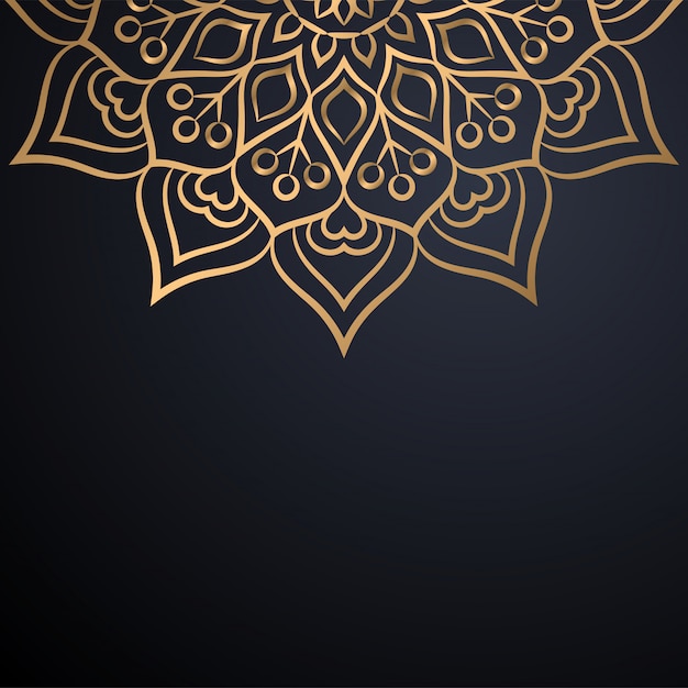 Fondo de diseño de mandala ornamental de lujo