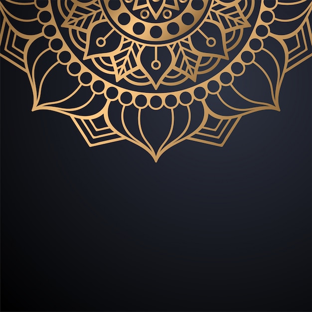 Fondo de diseño de mandala ornamental de lujo