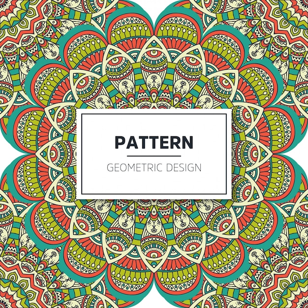 Fondo de diseño de mandala ornamental de lujo