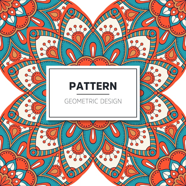Fondo de diseño de mandala ornamental de lujo