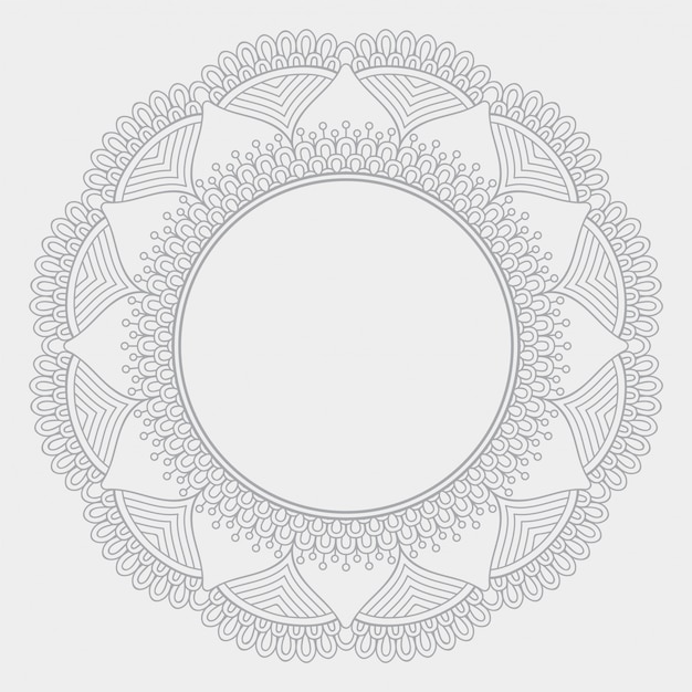 Fondo de diseño de mandala ornamental de lujo