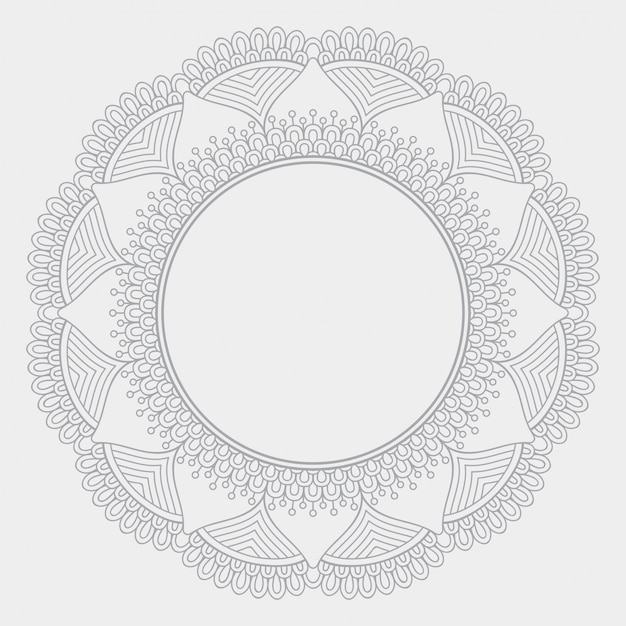 Fondo de diseño de mandala ornamental de lujo