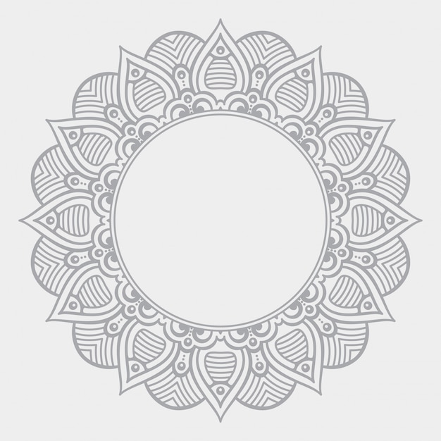 Fondo de diseño de mandala ornamental de lujo