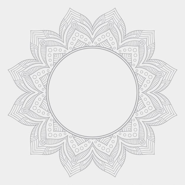 Fondo de diseño de mandala ornamental de lujo