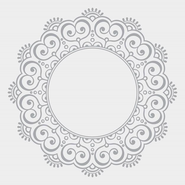 Vector fondo de diseño de mandala ornamental de lujo