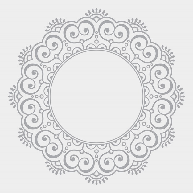 Fondo de diseño de mandala ornamental de lujo