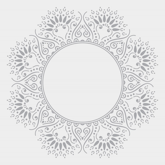 Fondo de diseño de mandala ornamental de lujo