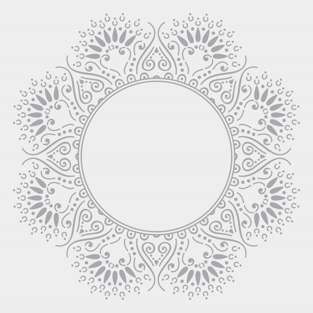 Fondo de diseño de mandala ornamental de lujo