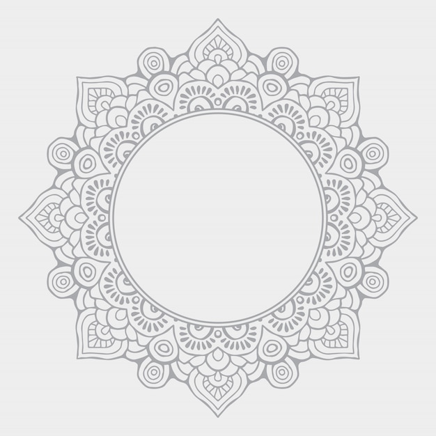 Fondo de diseño de mandala ornamental de lujo