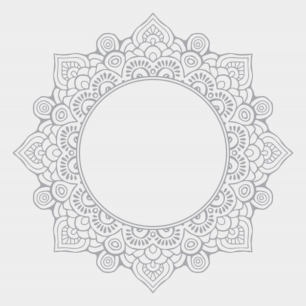 Fondo de diseño de mandala ornamental de lujo