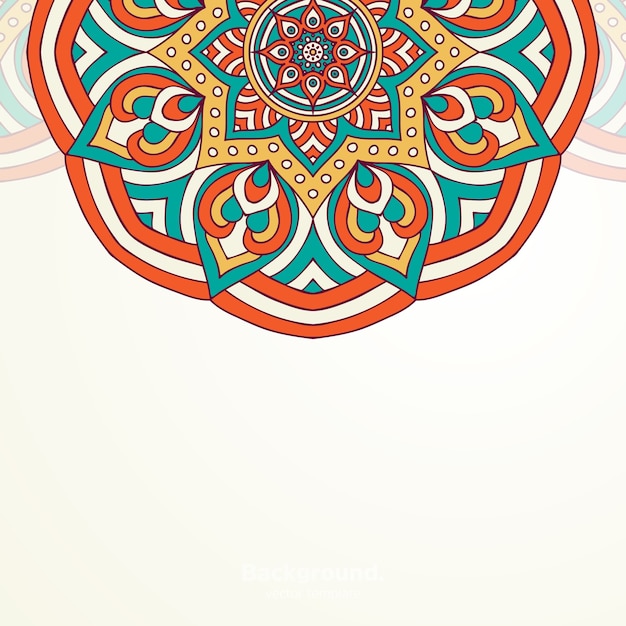 Fondo de diseño de mandala ornamental de lujo