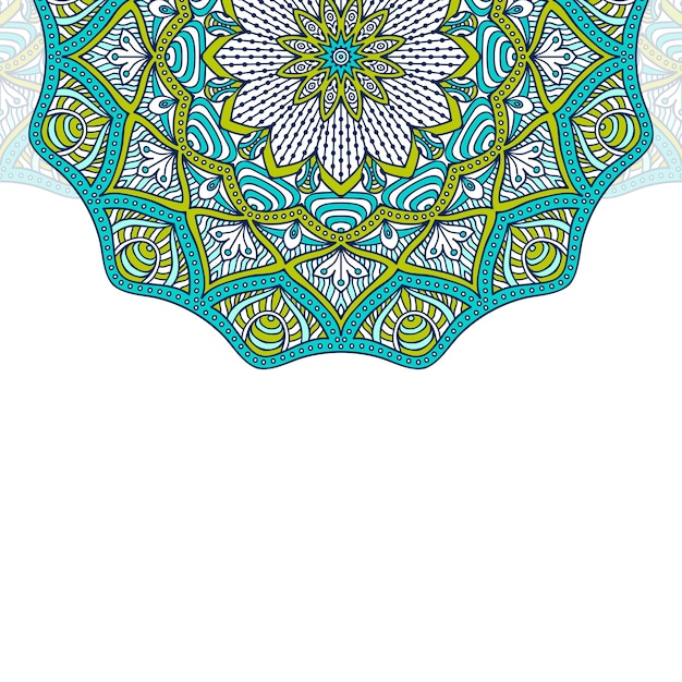 Fondo de diseño de mandala ornamental de lujo