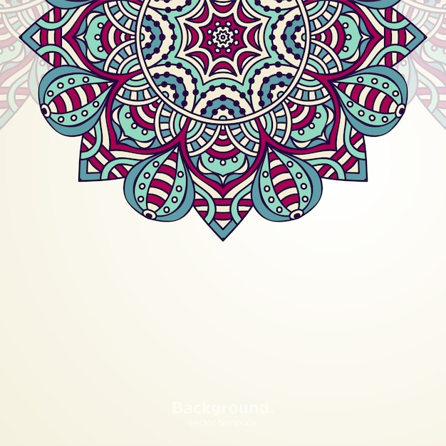 Fondo de diseño de mandala ornamental de lujo