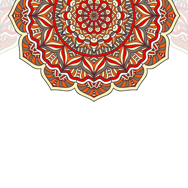 Fondo de diseño de mandala ornamental de lujo