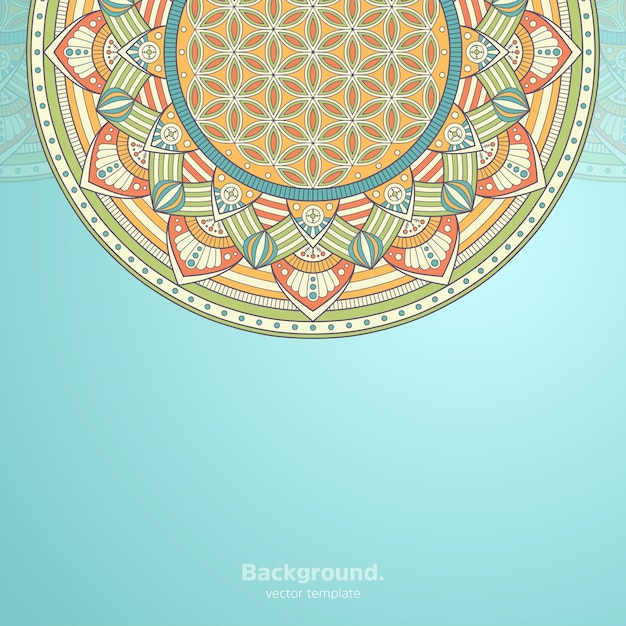 Fondo de diseño de mandala ornamental de lujo