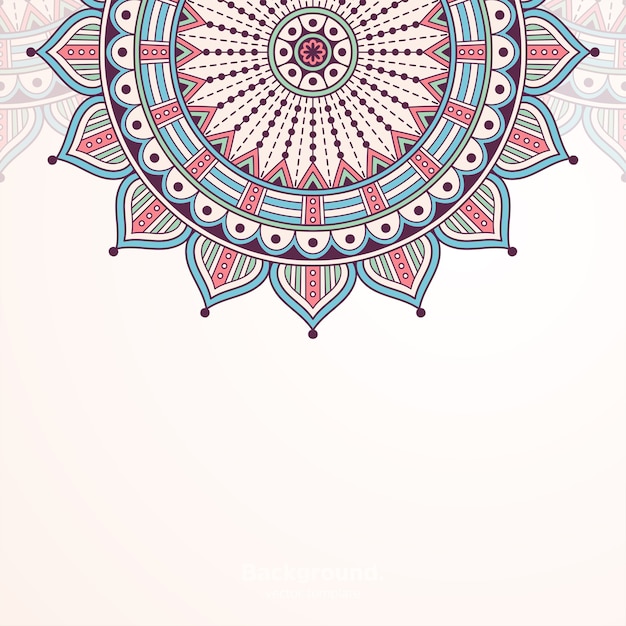 Fondo de diseño de mandala ornamental de lujo