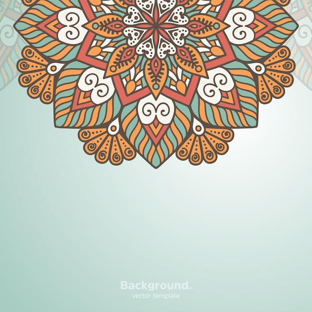 Fondo de diseño de mandala ornamental de lujo