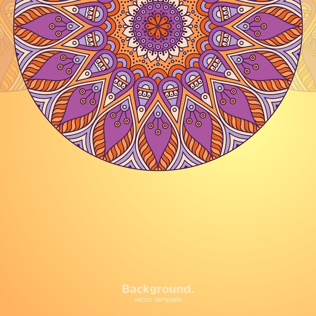 Fondo de diseño de mandala ornamental de lujo